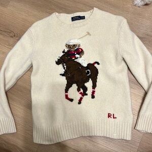 XS Ralph Lauren polo teddy & pony sweater